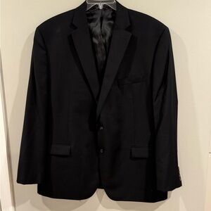 Ralph Lauren Blazer Mens 48 R Black Wool Sport Coat Suit Jacket NEW